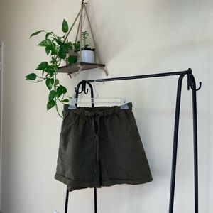 Green shorts